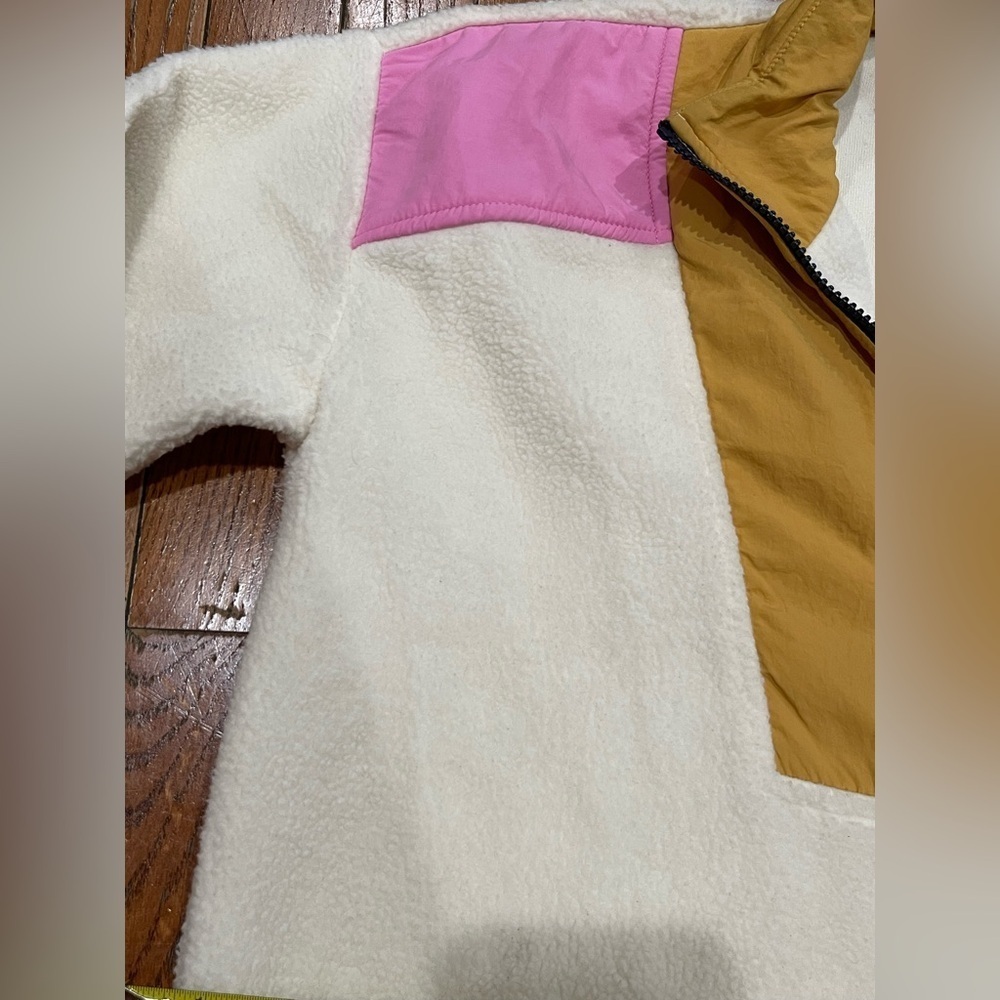 Free Assembly Stylish Fleece Jacket - Cream, Pink, Tan - Picture 7 of 13